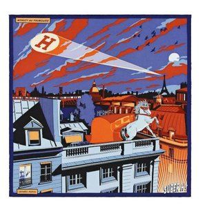 Hermes Scarf Minuit au Faubourg New in Box RARE